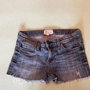 Current Elliot Distressed Denim Cut Off Shorts 26